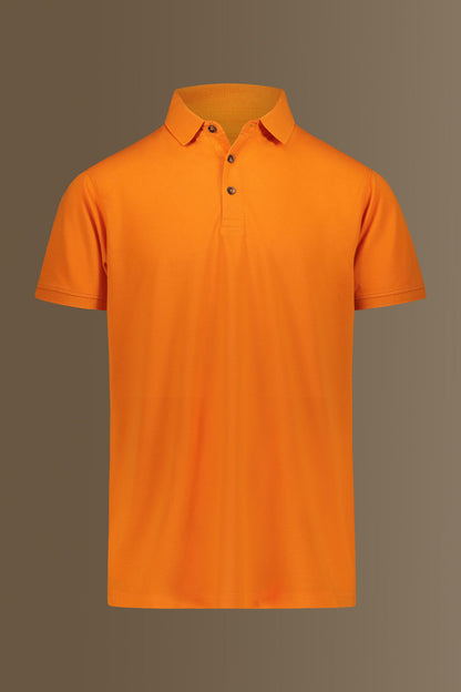Short sleeves polo 100% cotton piquet solid colour