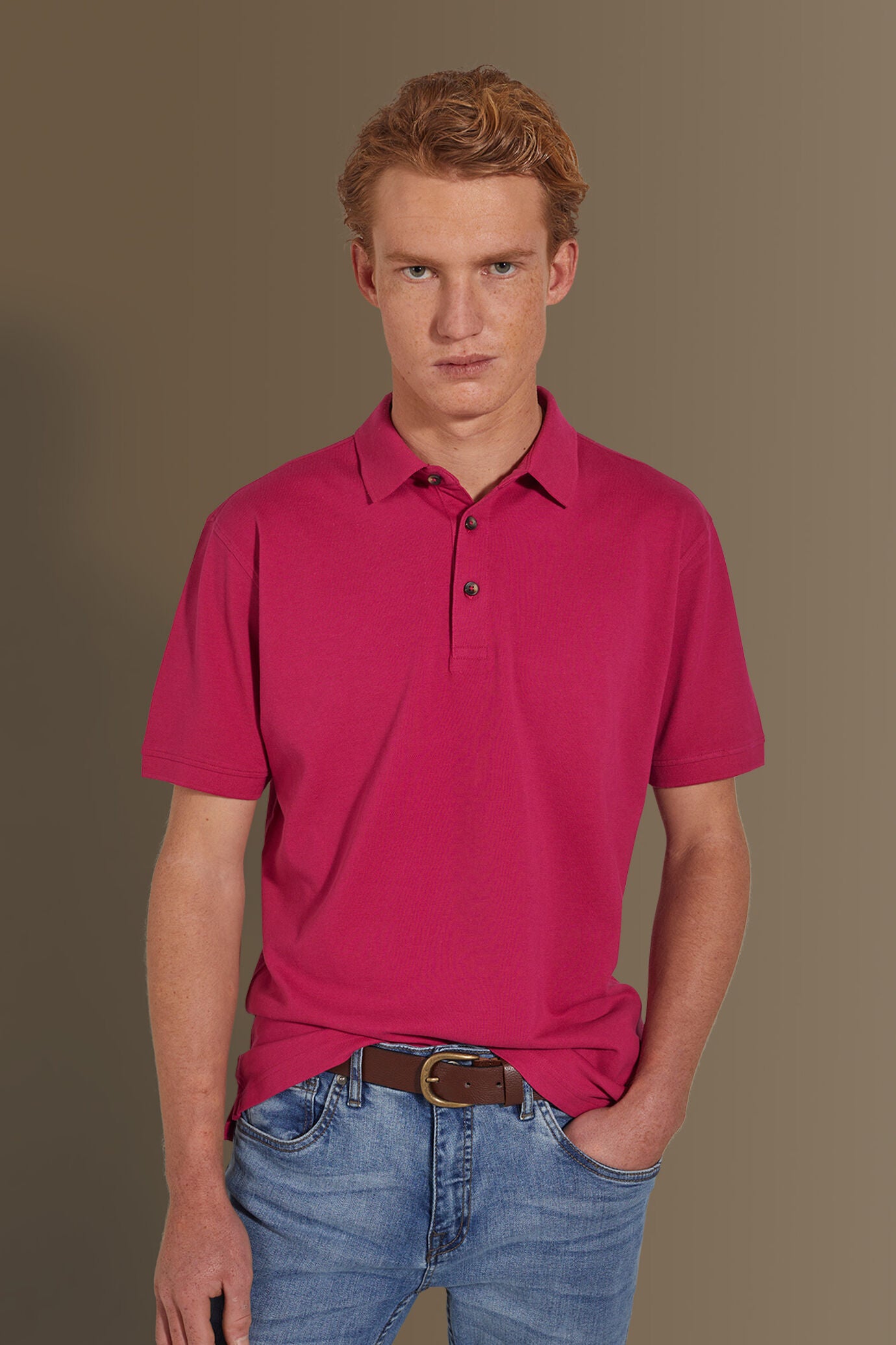 Short sleeves polo 100% cotton piquet solid colour