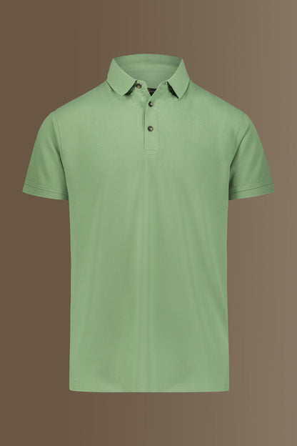 Short sleeves polo 100% cotton piquet solid colour