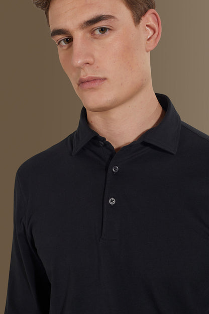 Long sleeves polo 100% pure supima cotton