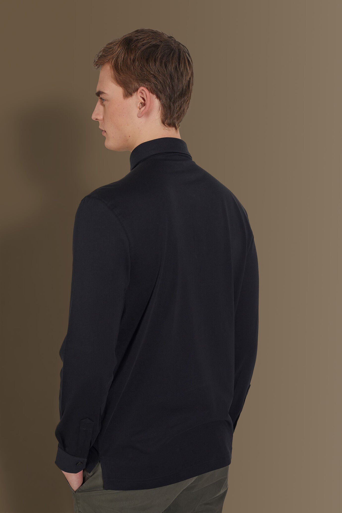 Long sleeves polo 100% pure supima cotton