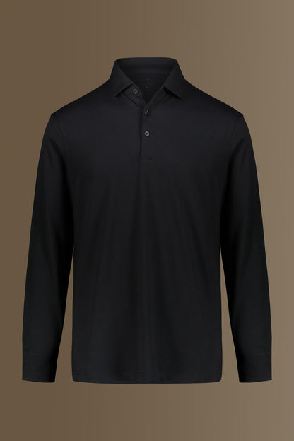 Long sleeves polo 100% pure supima cotton