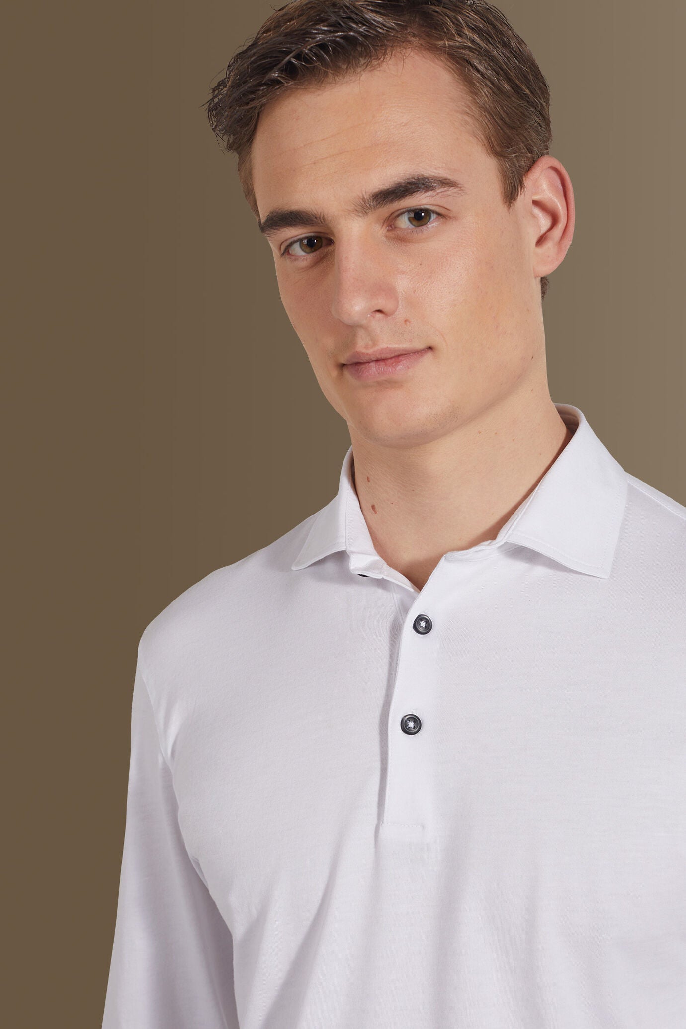 Long sleeves polo 100% pure supima cotton