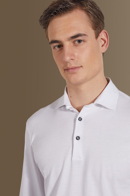 Long sleeves polo 100% pure supima cotton