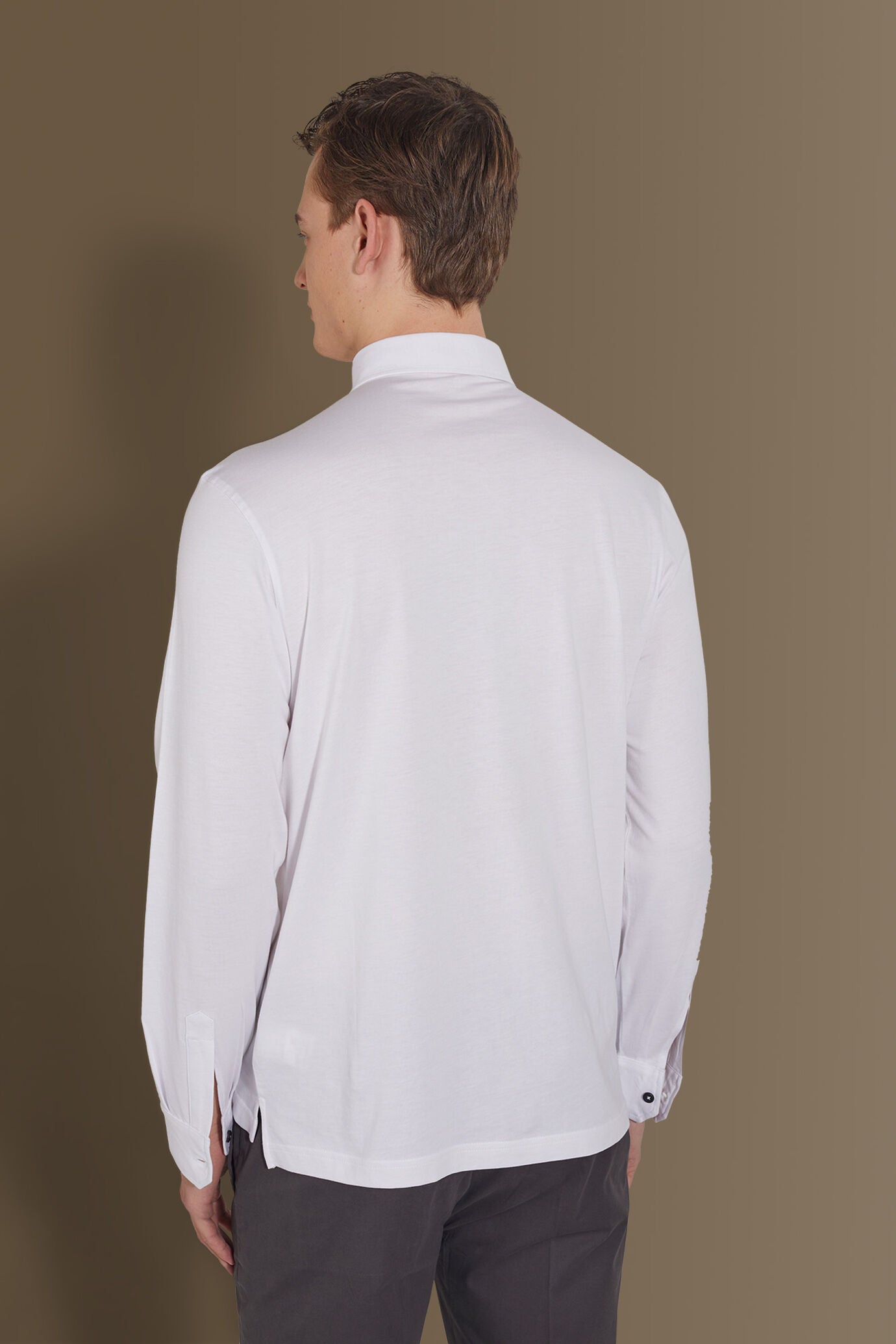 Long sleeves polo 100% pure supima cotton