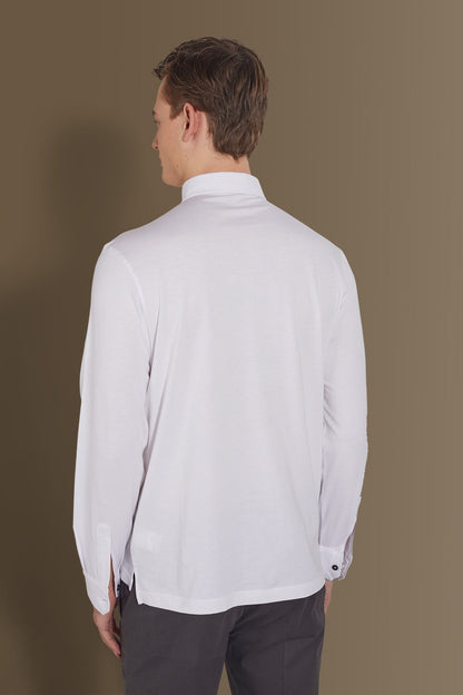 Long sleeves polo 100% pure supima cotton
