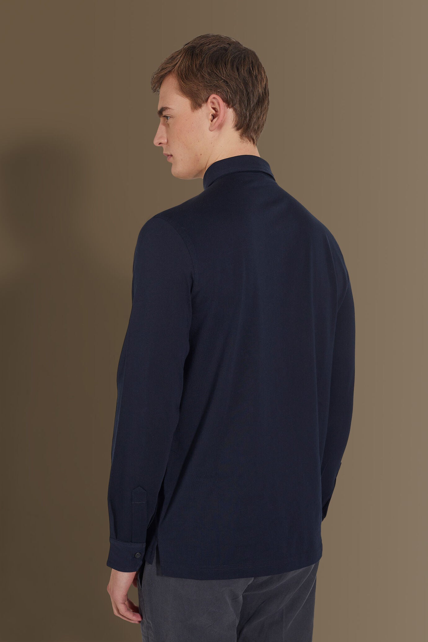 Long sleeves polo 100% pure supima cotton