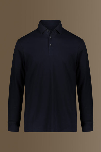 Long sleeves polo 100% pure supima cotton