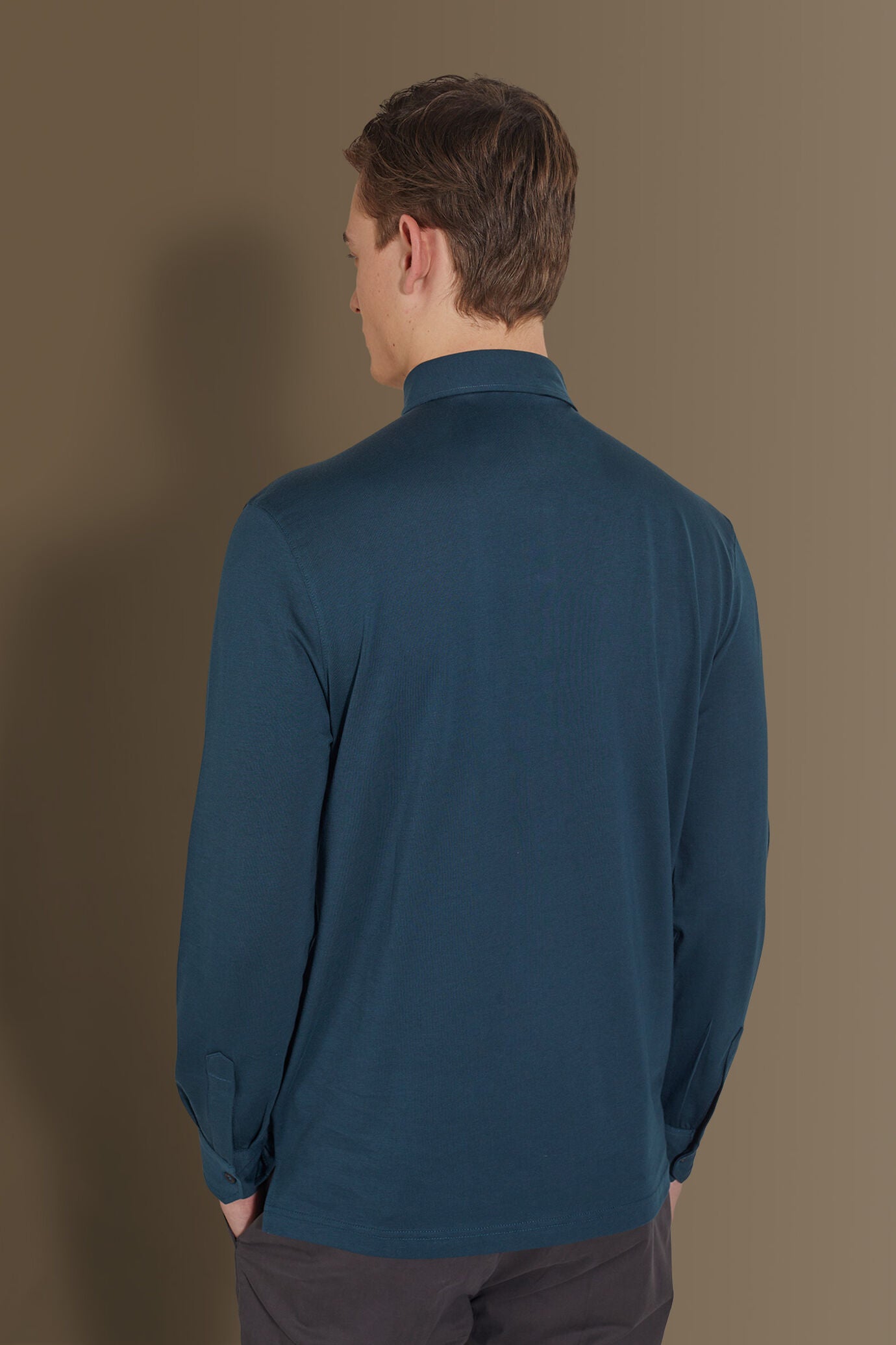 Long sleeves polo 100% pure supima cotton