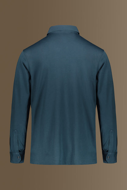 Long sleeves polo 100% pure supima cotton