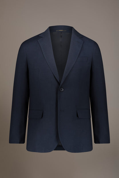 Regular fit single-breasted suit in birdseye fabric