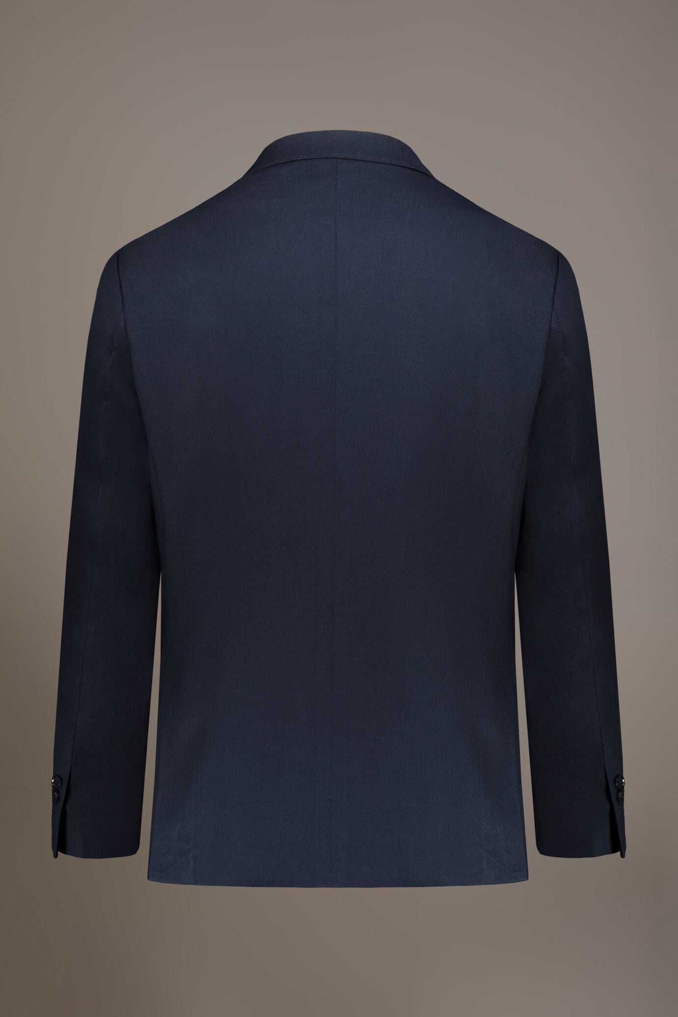 Regular fit single-breasted suit in birdseye fabric