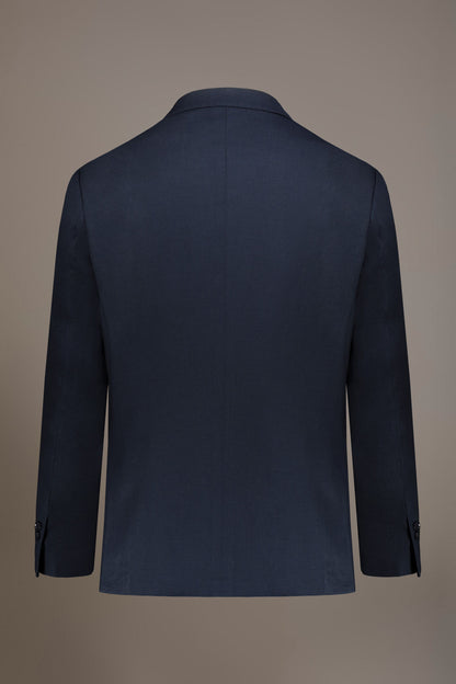 Regular fit single-breasted suit in birdseye fabric