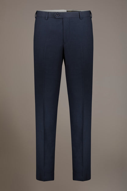 Regular fit single-breasted suit in birdseye fabric