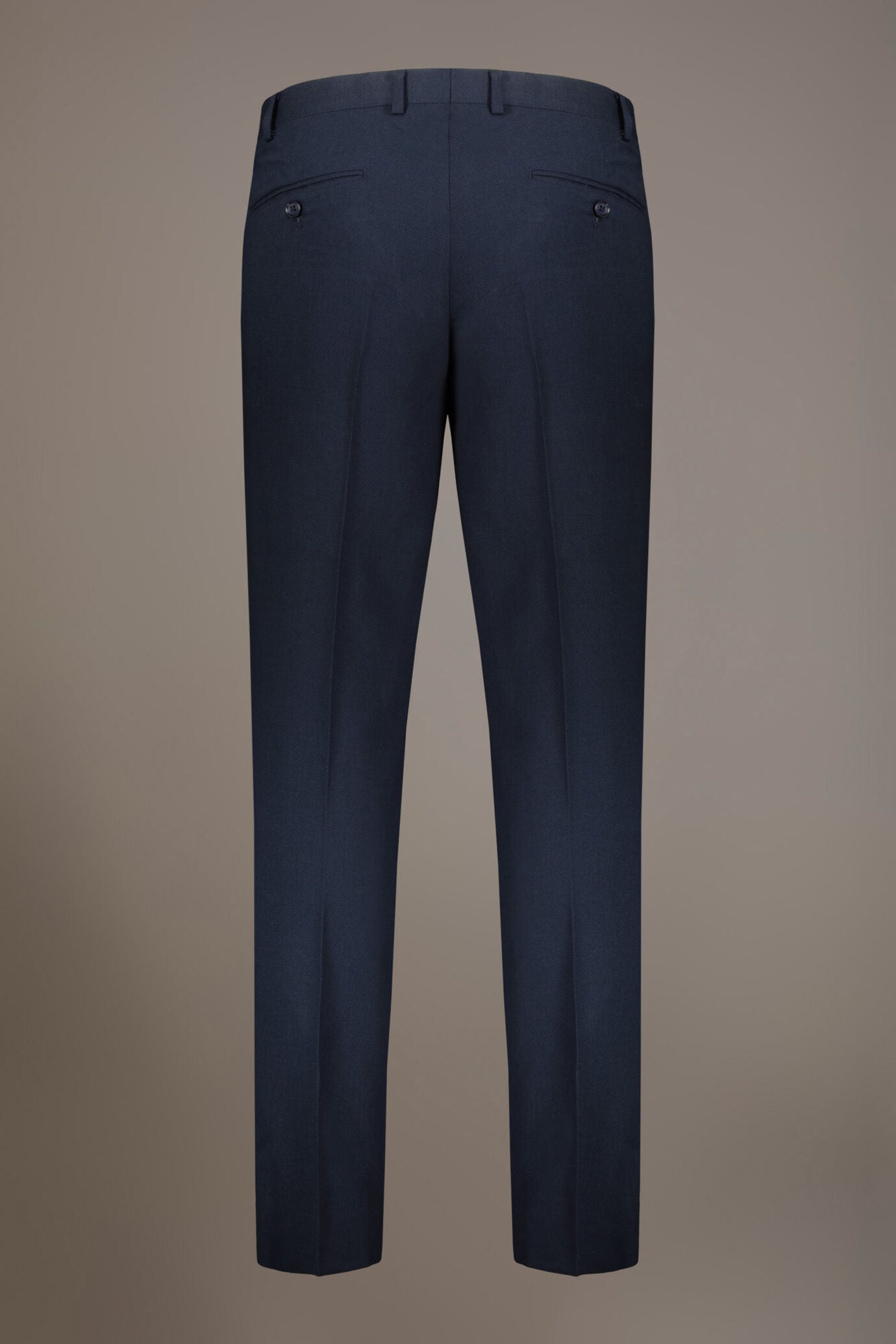 Regular fit single-breasted suit in birdseye fabric