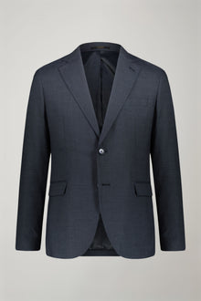 Regular fit single-breasted suit in prince of wales fabric