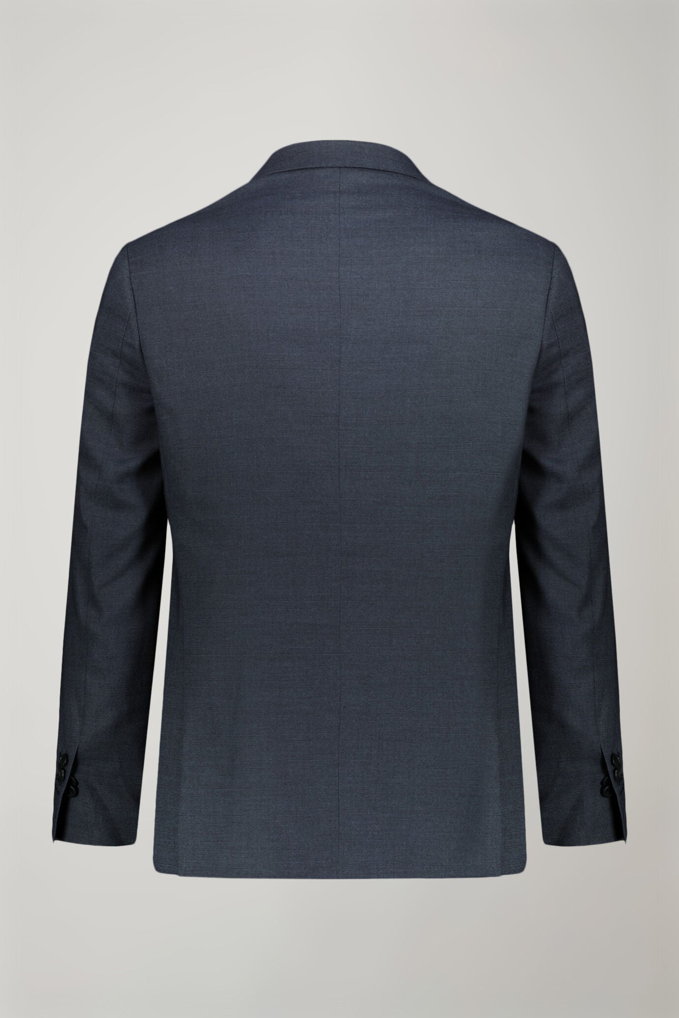 Regular fit single-breasted suit in prince of wales fabric