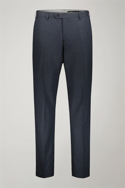 Regular fit single-breasted suit in prince of wales fabric