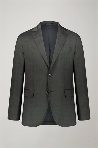 Regular fit single-breasted suit in prince of wales fabric