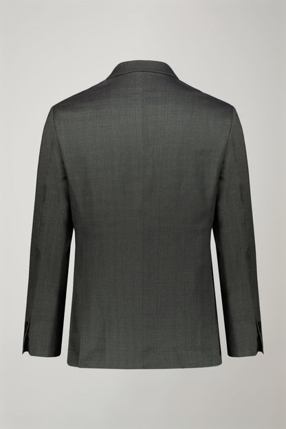 Regular fit single-breasted suit in prince of wales fabric