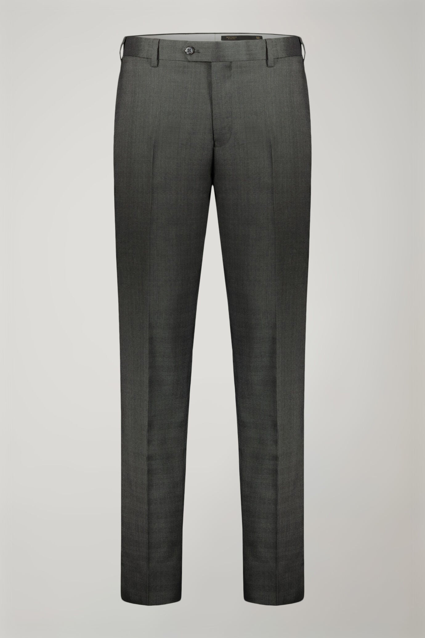 Regular fit single-breasted suit in prince of wales fabric