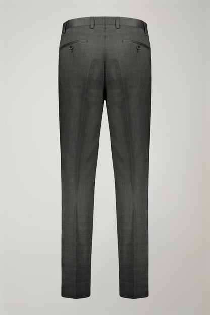 Regular fit single-breasted suit in prince of wales fabric