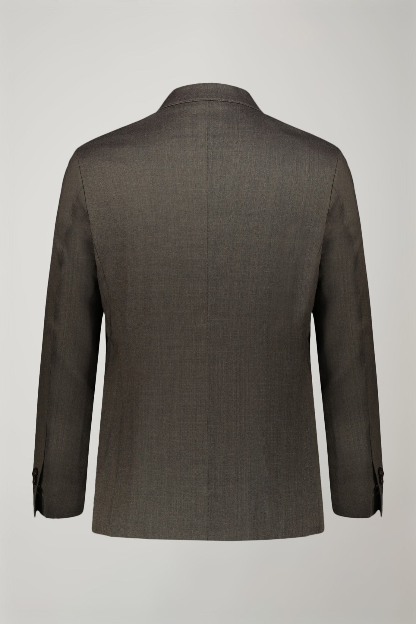 Regular fit single-breasted suit in prince of wales fabric