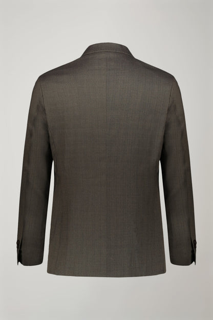 Regular fit single-breasted suit in prince of wales fabric