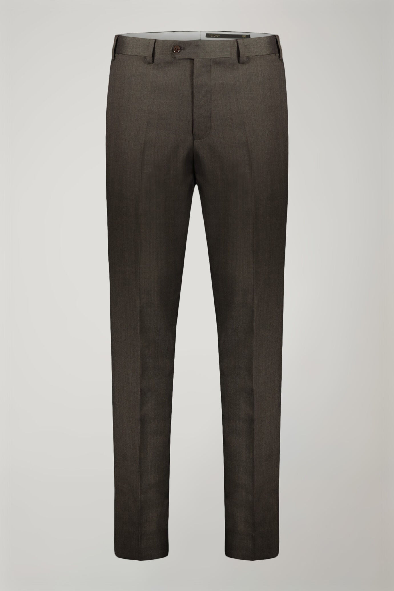 Regular fit single-breasted suit in prince of wales fabric
