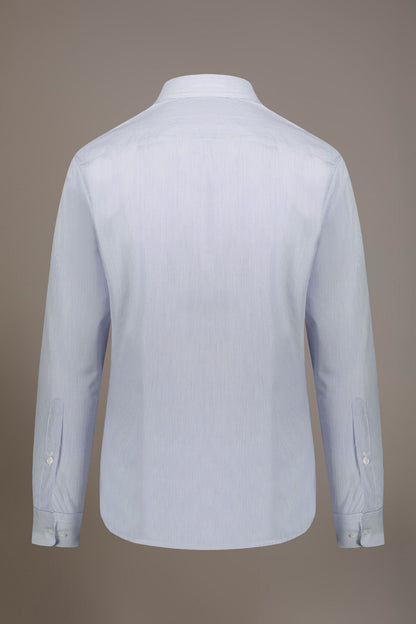 Classic shirt with french collar classic fit yarn-dyed striped fabric