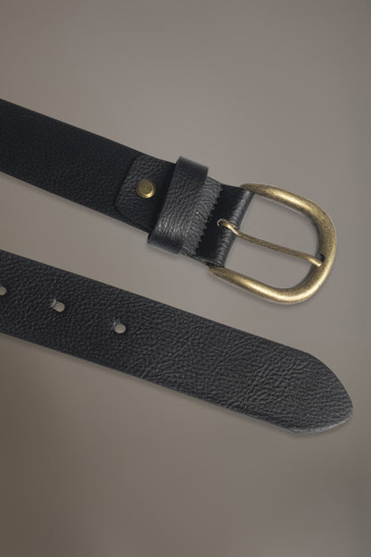 Belt coated with hammered leather made in Italy