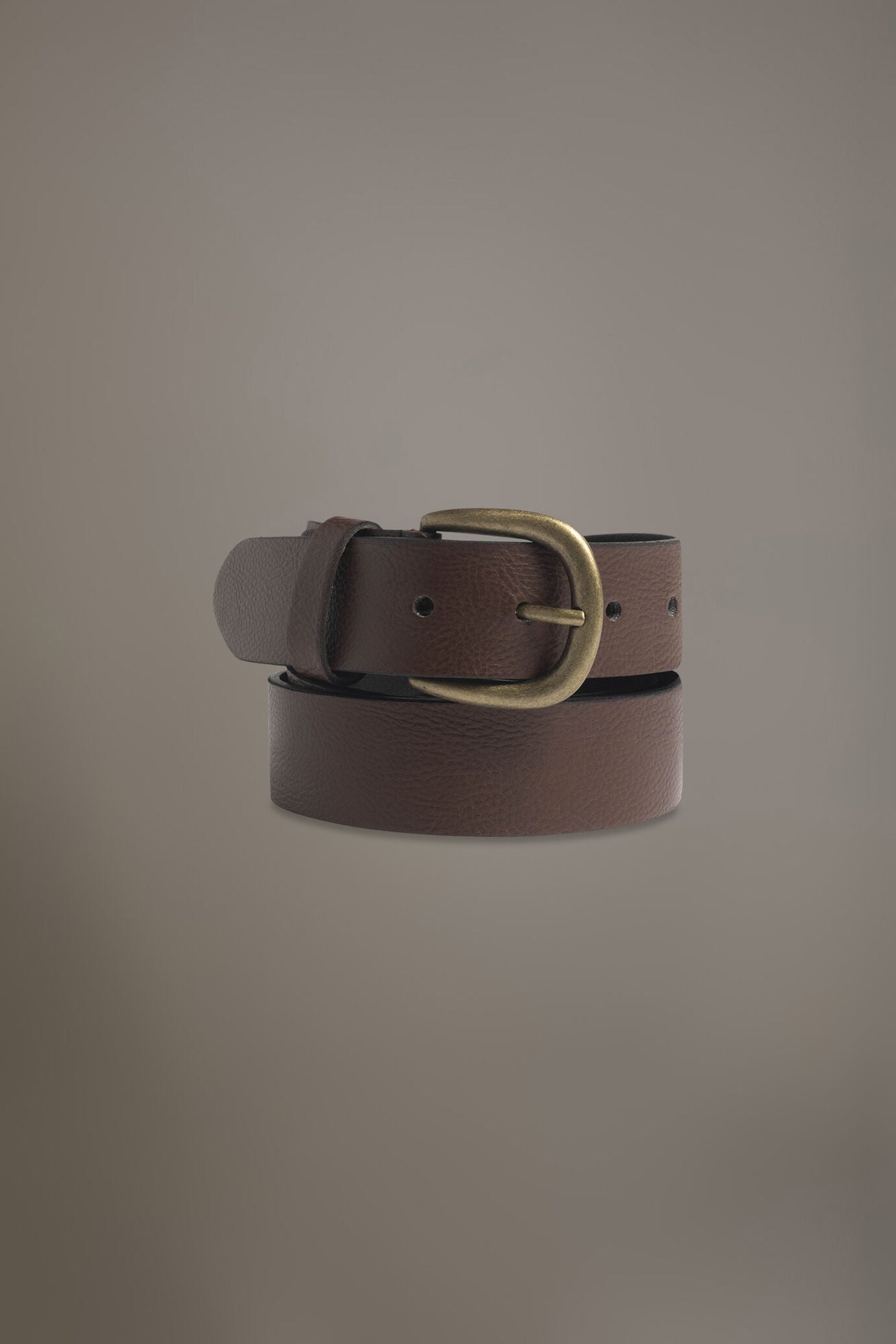 Belt coated with hammered leather made in Italy