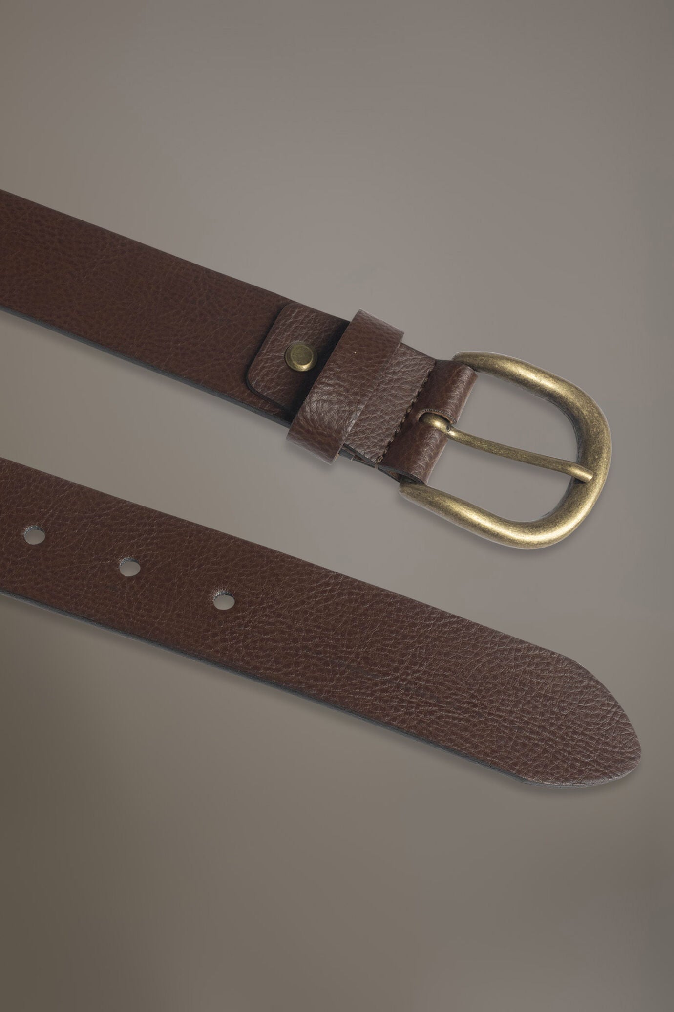 Belt coated with hammered leather made in Italy
