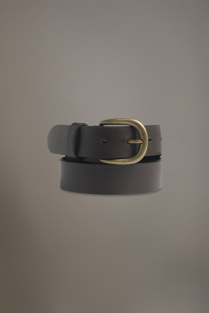 Belt coated with hammered leather made in Italy