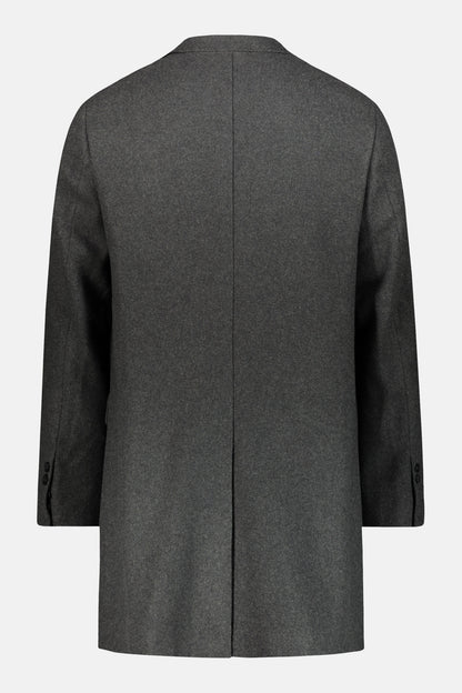 Classic single-breasted coat wool blend