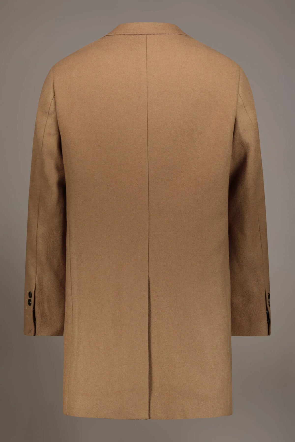 Classic single-breasted coat wool blend