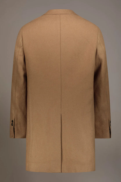Classic single-breasted coat wool blend