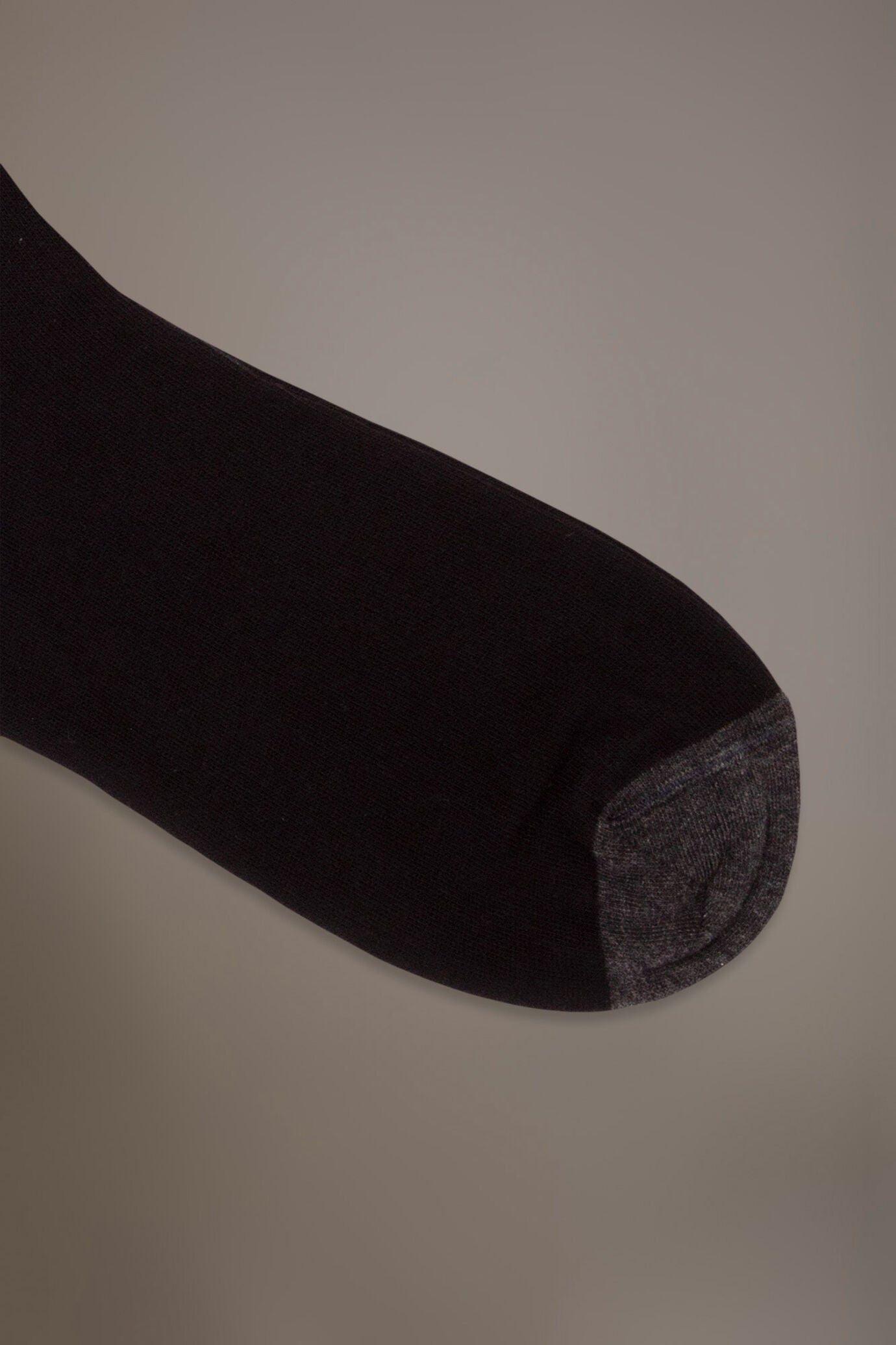 Long solid color socks in stockinette stitch made in Italy