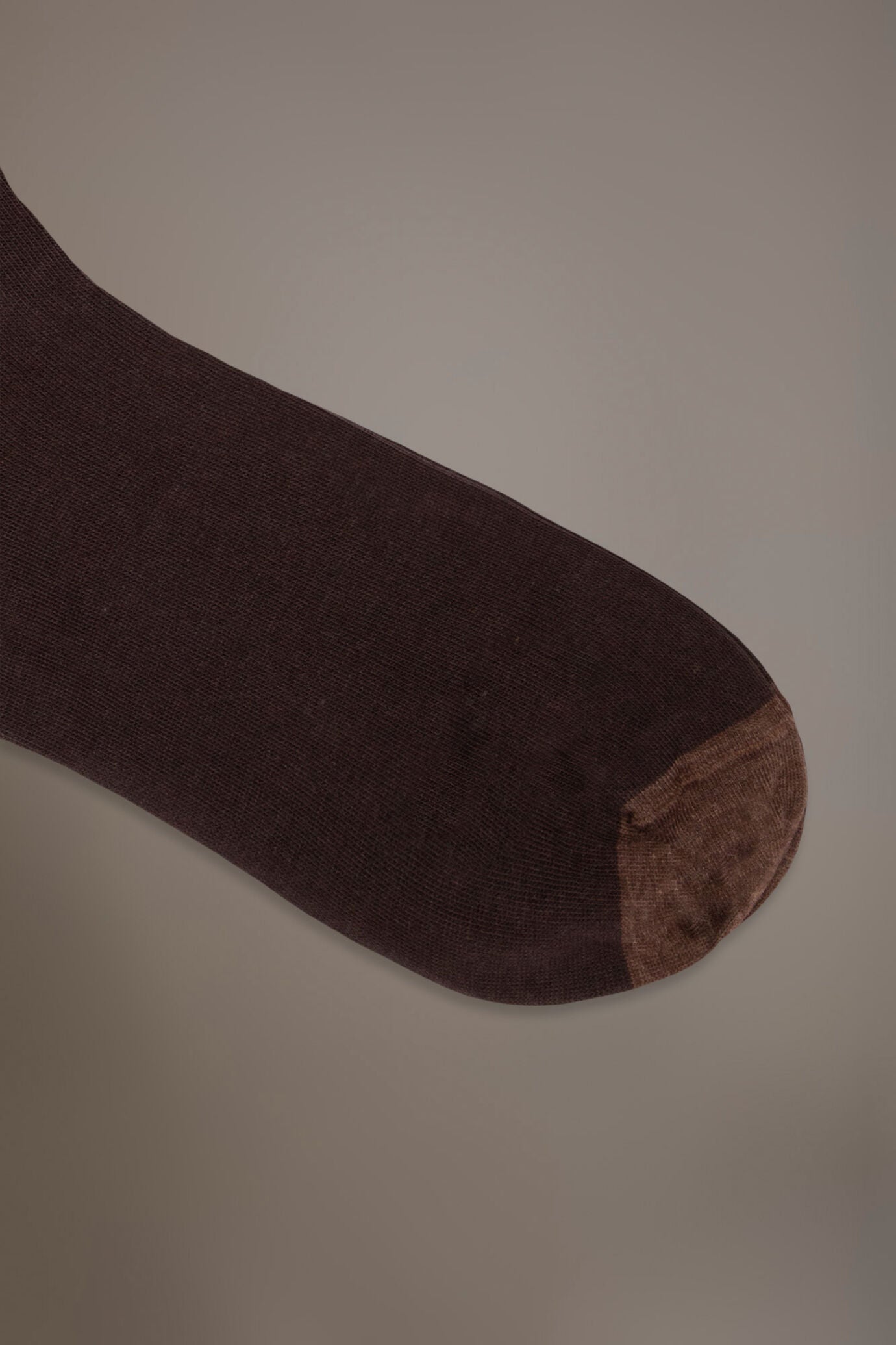 Long solid color socks in stockinette stitch made in Italy