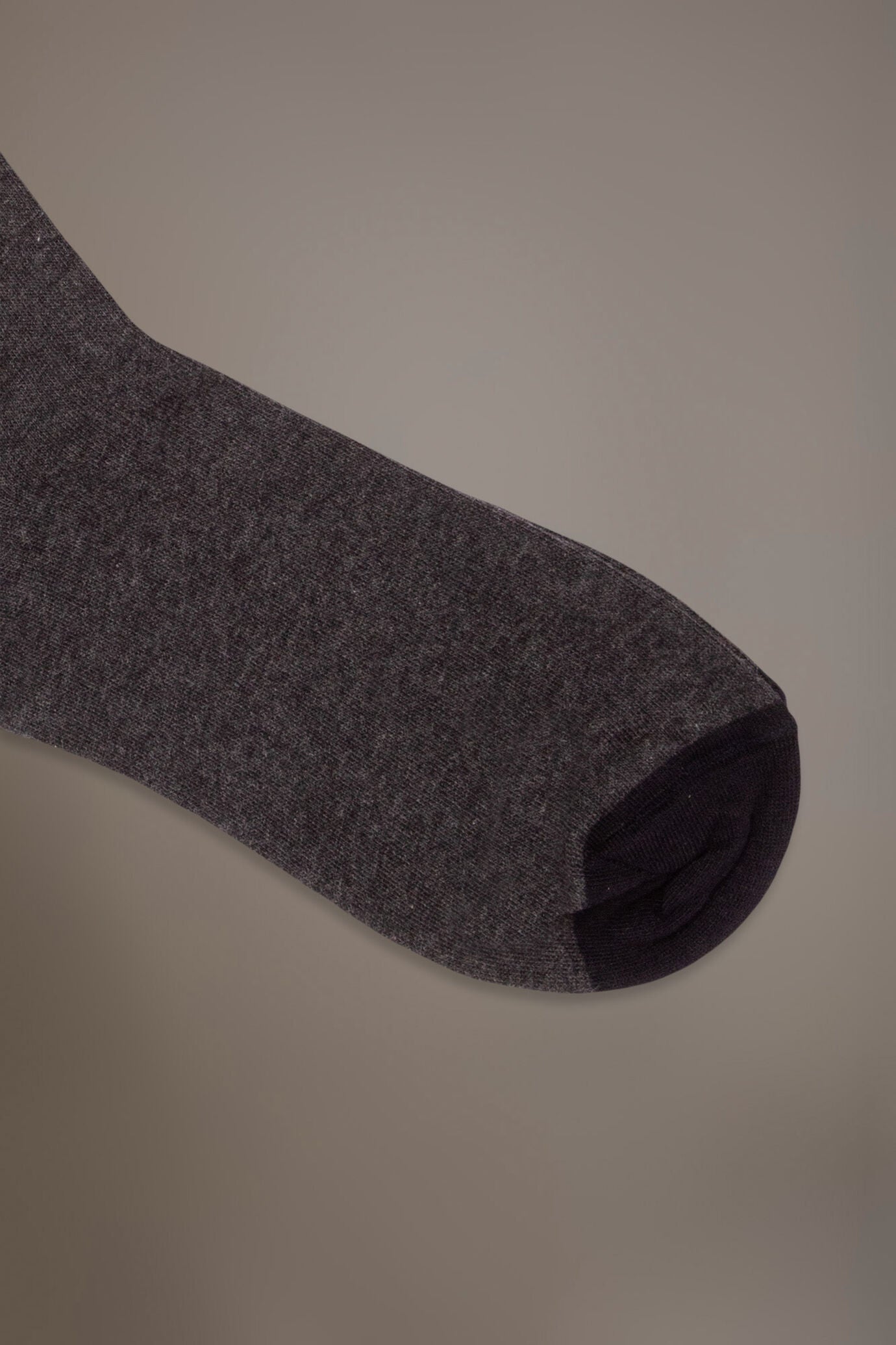 Long solid color socks in stockinette stitch made in Italy