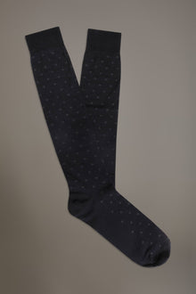 Long socks in stockinette stitch made in Italy