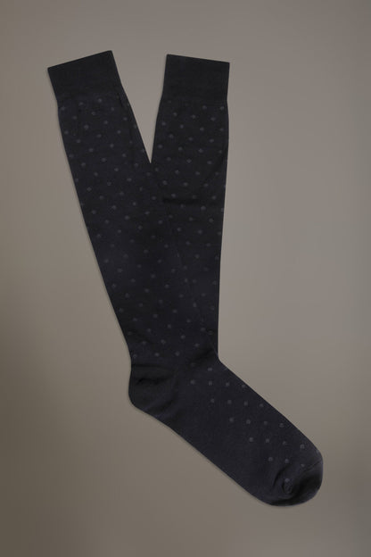 Long socks in stockinette stitch made in Italy
