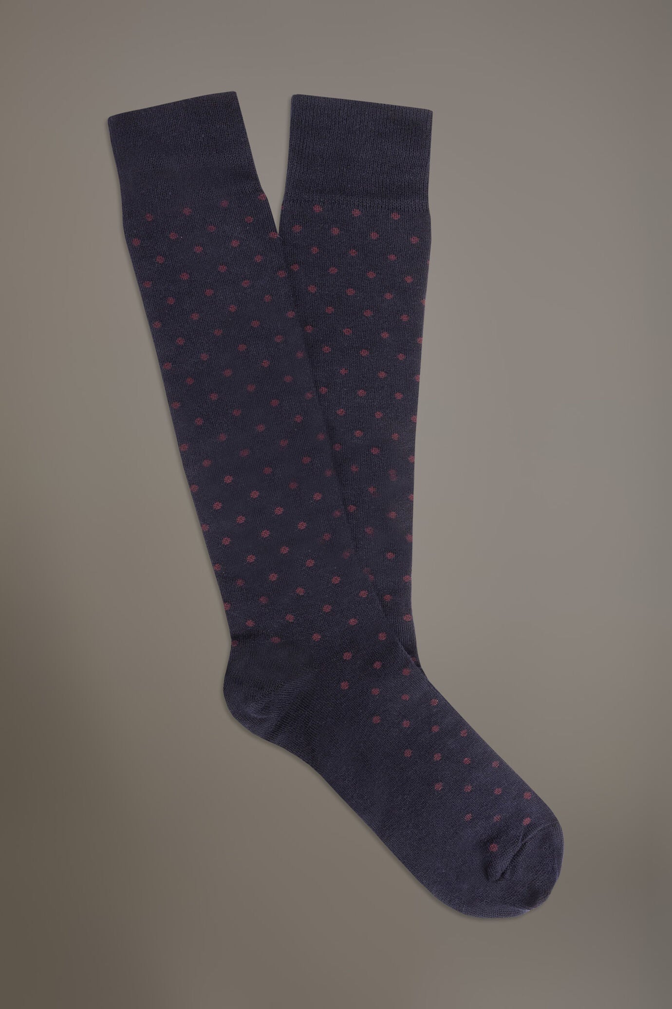 Long socks in stockinette stitch made in Italy
