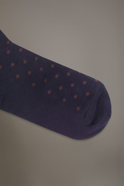 Long socks in stockinette stitch made in Italy