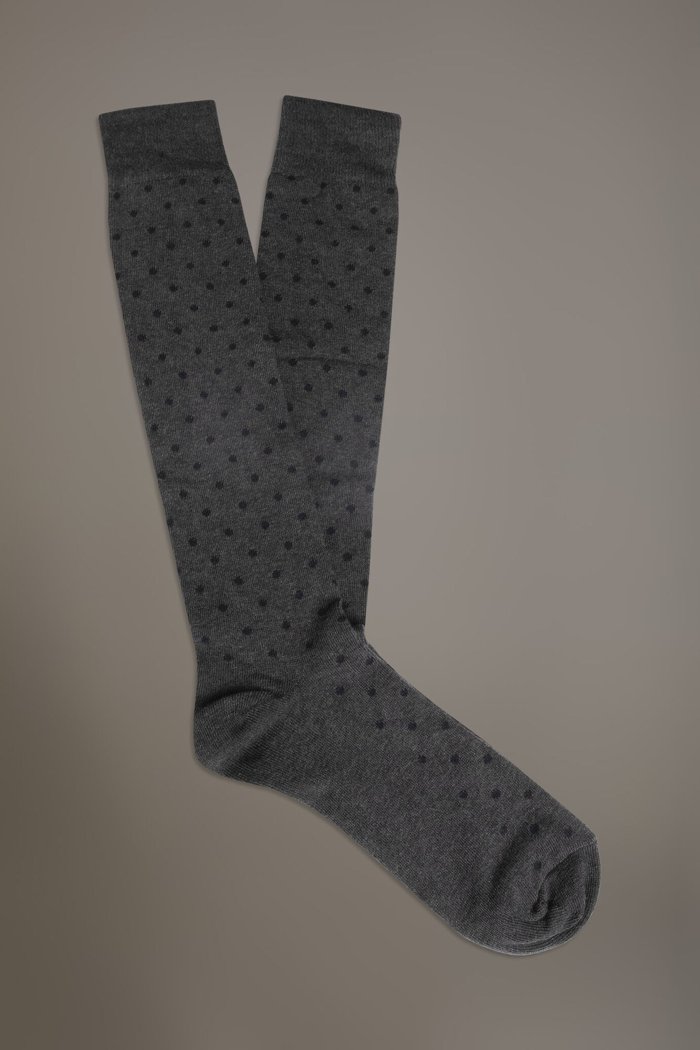 Long socks in stockinette stitch made in Italy