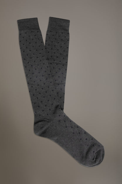 Long socks in stockinette stitch made in Italy