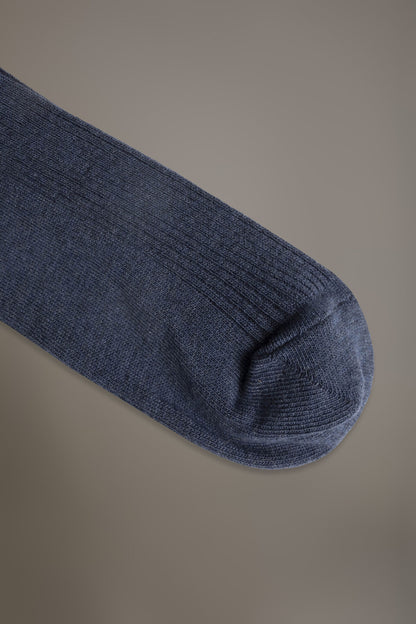 Long socks in ribbed knit made in Italy