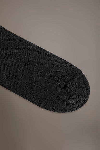 Long socks in ribbed knit made in Italy