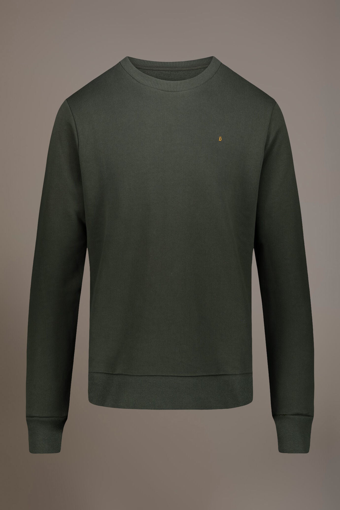 Round neck 100% cotton sweatshirt made in Italy