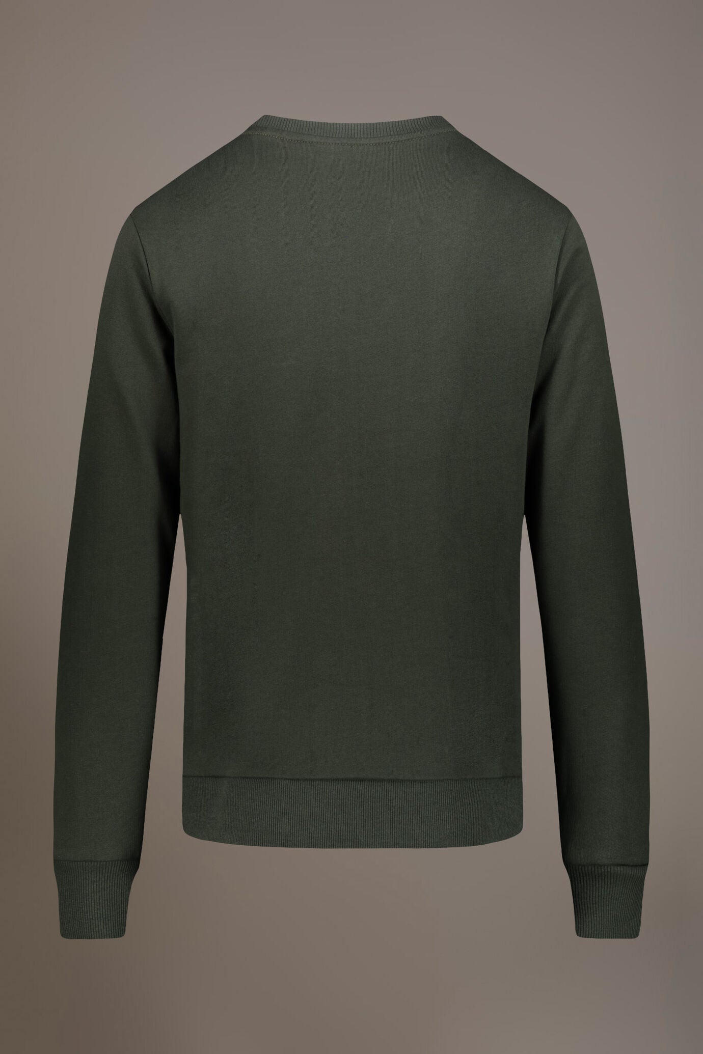 Round neck 100% cotton sweatshirt made in Italy